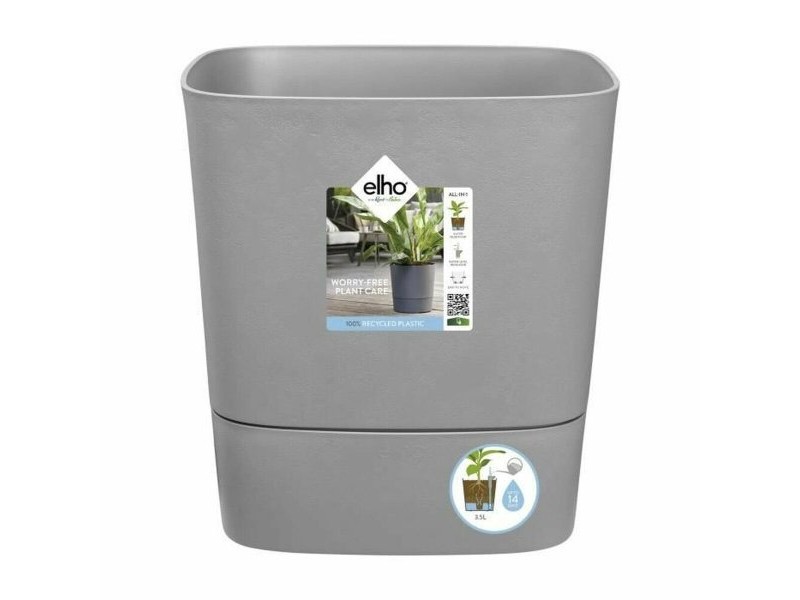 Саксия Elho Greensense Aqua Care 29,5 x 29,5 x 30,2 cm Сив