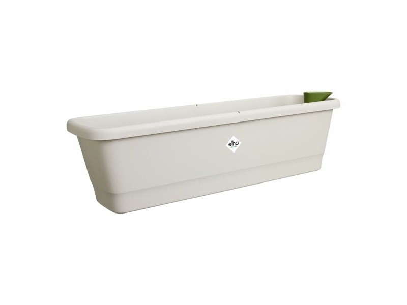 Саксия Elho Бял 20 x 65 x 17 cm Сив Пластмаса Квадратек