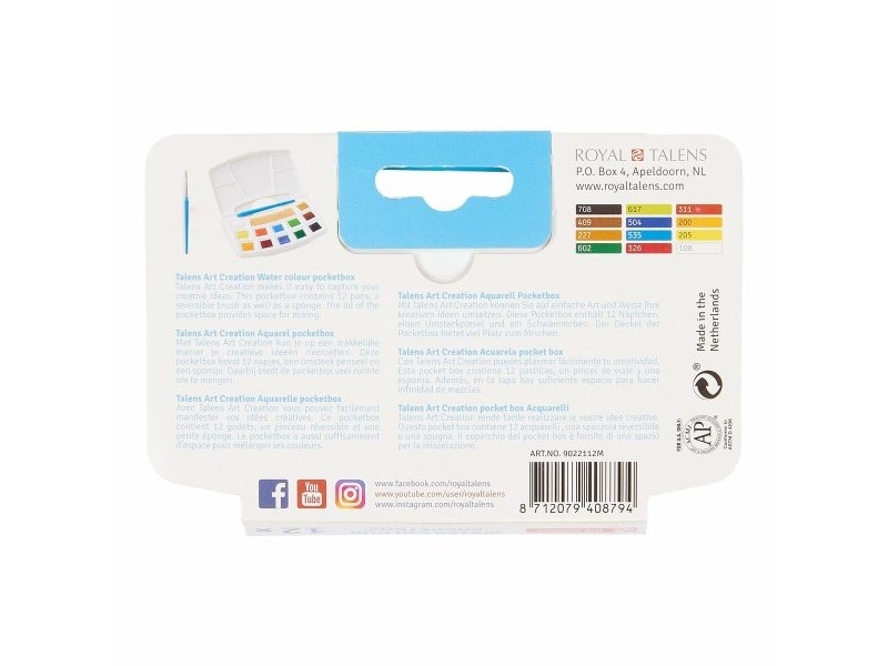 Комплект Водоразтворими Бои Talens Art Creation POCKET BOX Комплект Водоразтворими Бои Talens Art Creation POCKET BOX