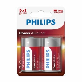 Алкални батерии Philips Power LR20 1,5 V Вид D (2 броя)