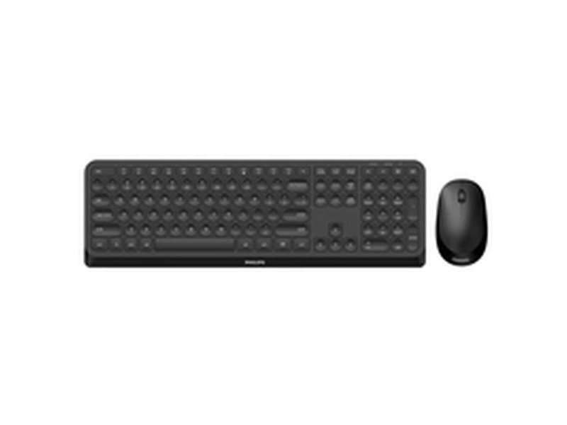 Клавиатура с мишка Philips SPT6307B/16 Черен QWERTY