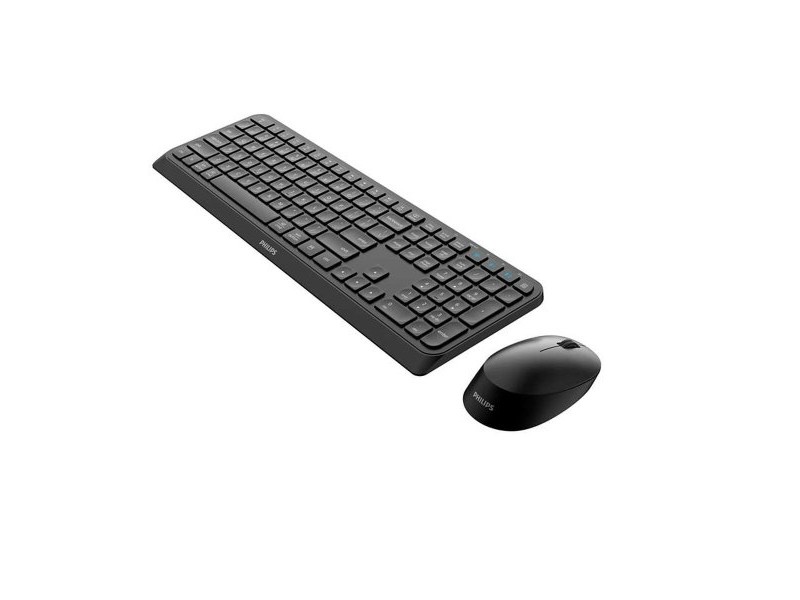 Клавиатура с мишка Philips SPT6407B/16 Черен Qwerty US