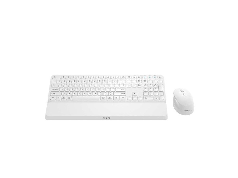 Мишка и клавиатура Philips SPT6607W/16 Бял QWERTY