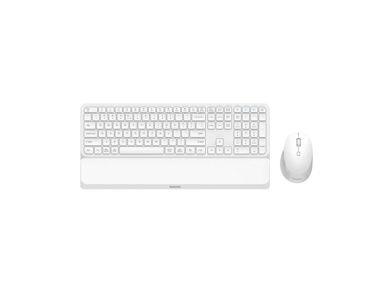 Мишка и клавиатура Philips SPT6607W/16 Бял QWERTY