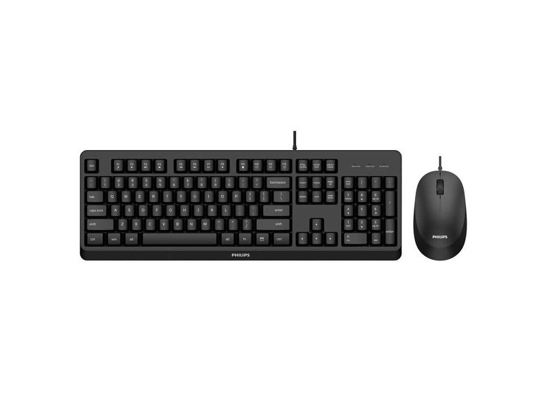 Клавиатура с мишка Philips SPT6207BL/16 Испанска Qwerty