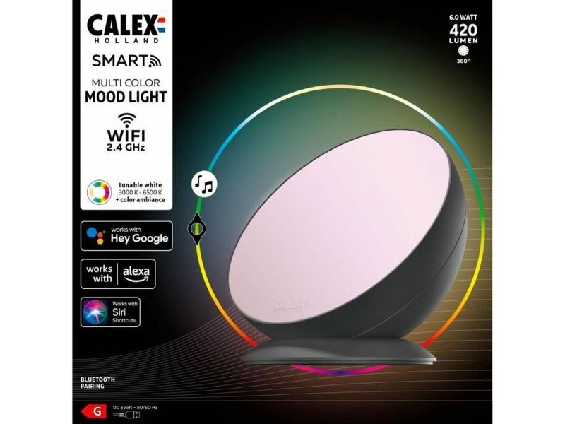 Преносима Интелигентна LED Лампа Calex Ambient 18 x 14 x 19 cm 6 W LED RGB