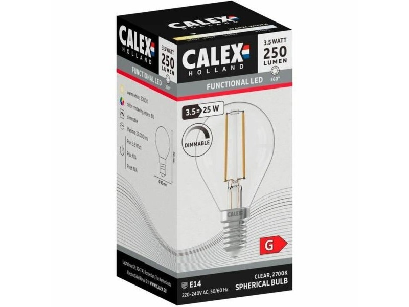 LED крушка Calex G 3,5 W E14