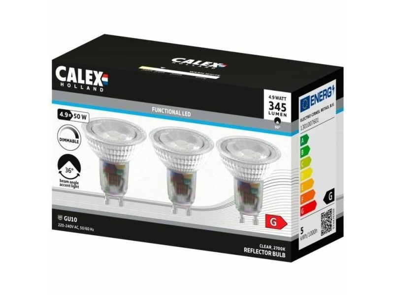 LED крушка Calex Бял G 4,9 W (2700 K)