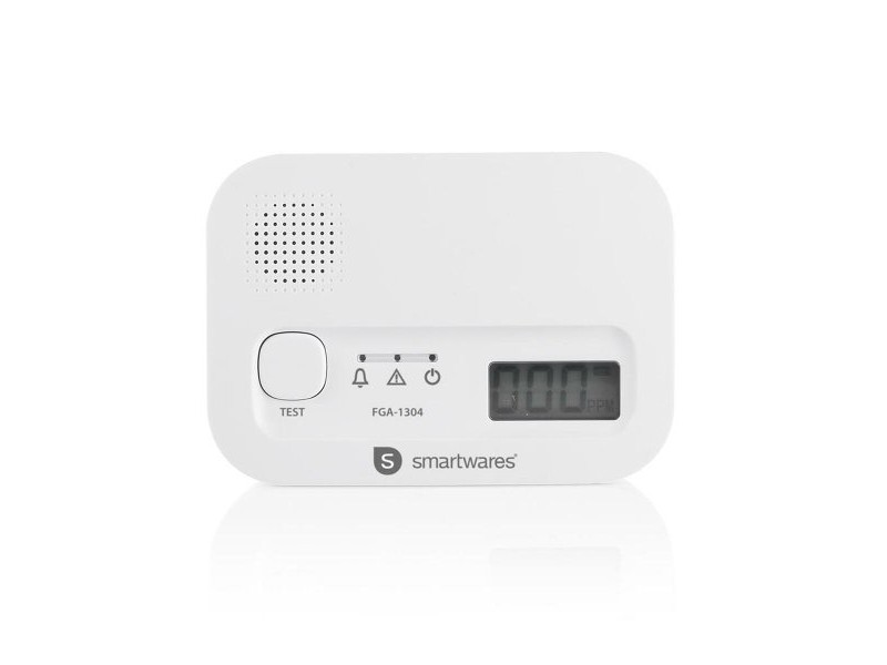Комбиниран детектор за дим и въглероден окис Smartwares FGA-13041 85 dB
