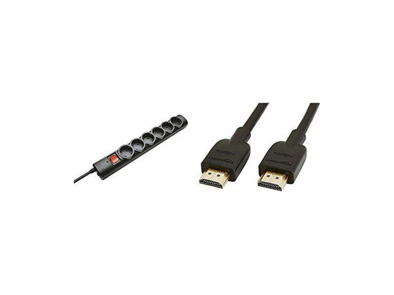 Schuko 6 начина многофункционален адаптер за контакт Trust 21059 230 V Черен