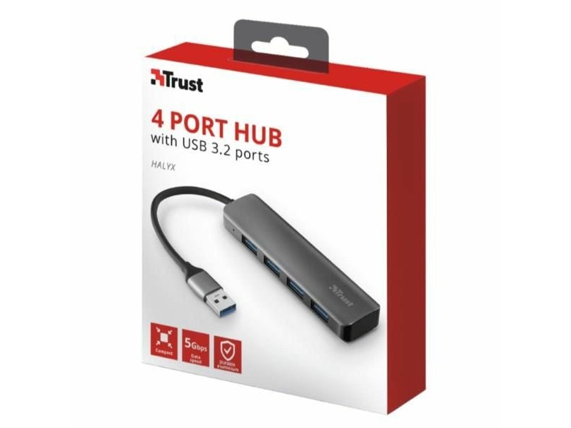 Гнездо с 4 USB порта Trust 23327