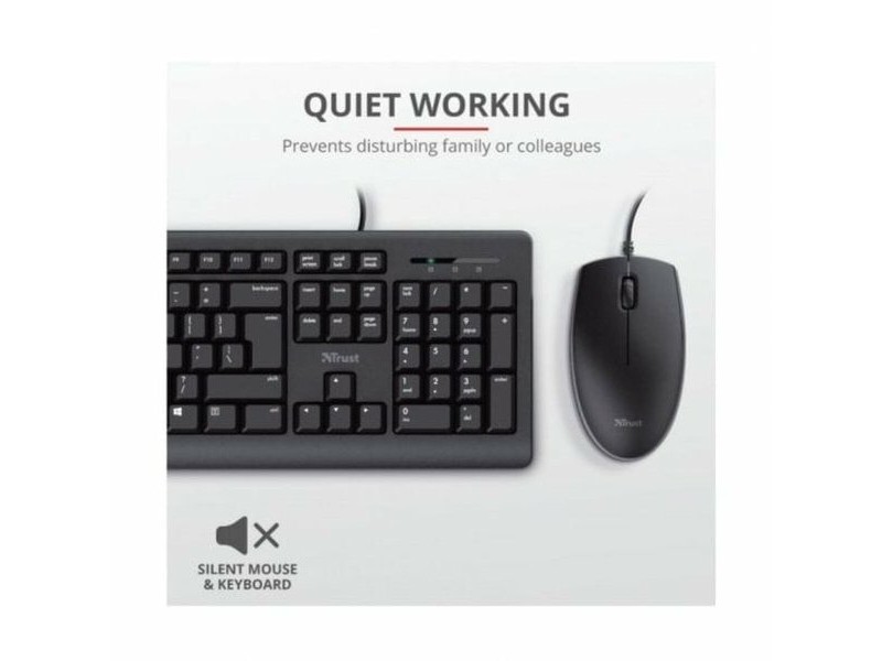 Клавиатура Trust Trust Черен Испанска Qwerty
