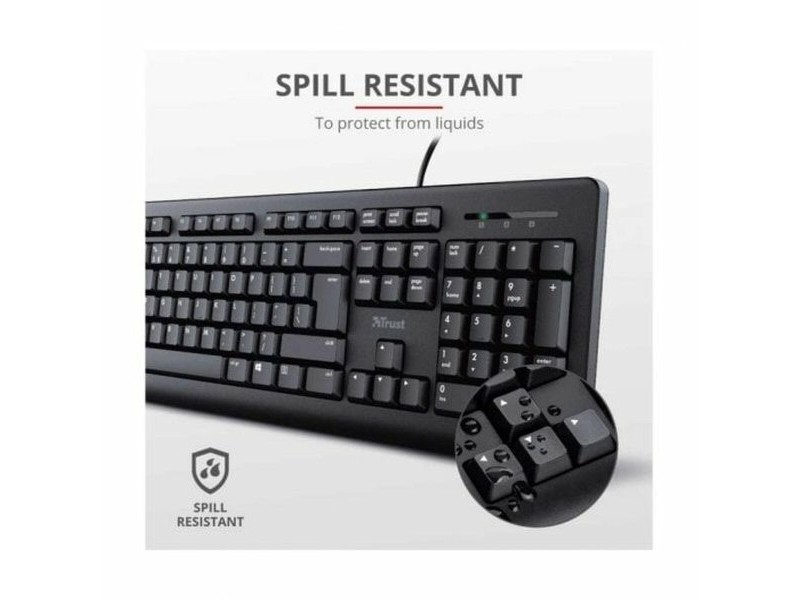 Клавиатура Trust Trust Черен Испанска Qwerty