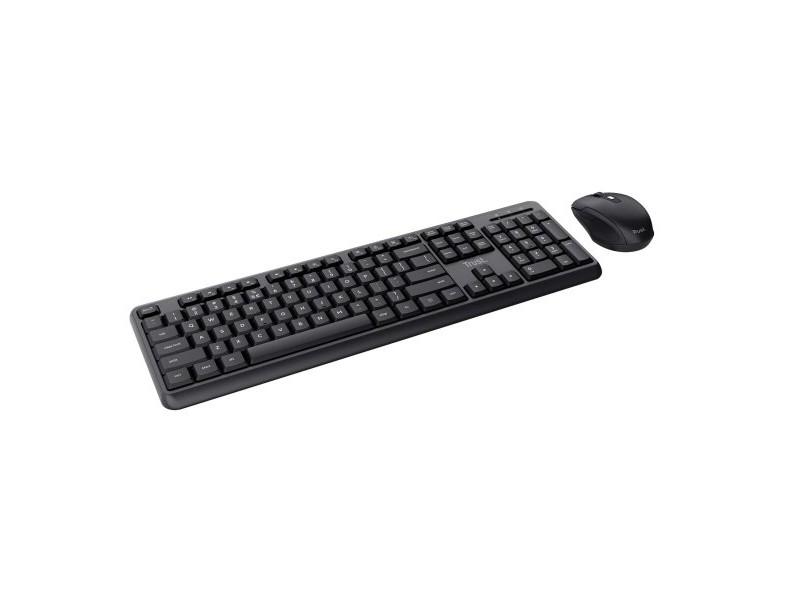 Kлаиатура с безжична мишка Trust TKM-350 Черен QWERTY