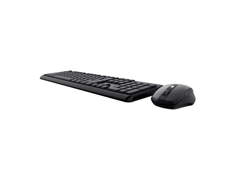 Kлаиатура с безжична мишка Trust TKM-350 Черен QWERTY