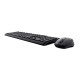Kлаиатура с безжична мишка Trust TKM-350 Черен QWERTY
