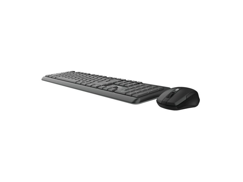 Kлаиатура с безжична мишка Trust TKM-350 Черен QWERTY