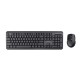 Kлаиатура с безжична мишка Trust TKM-350 Черен QWERTY