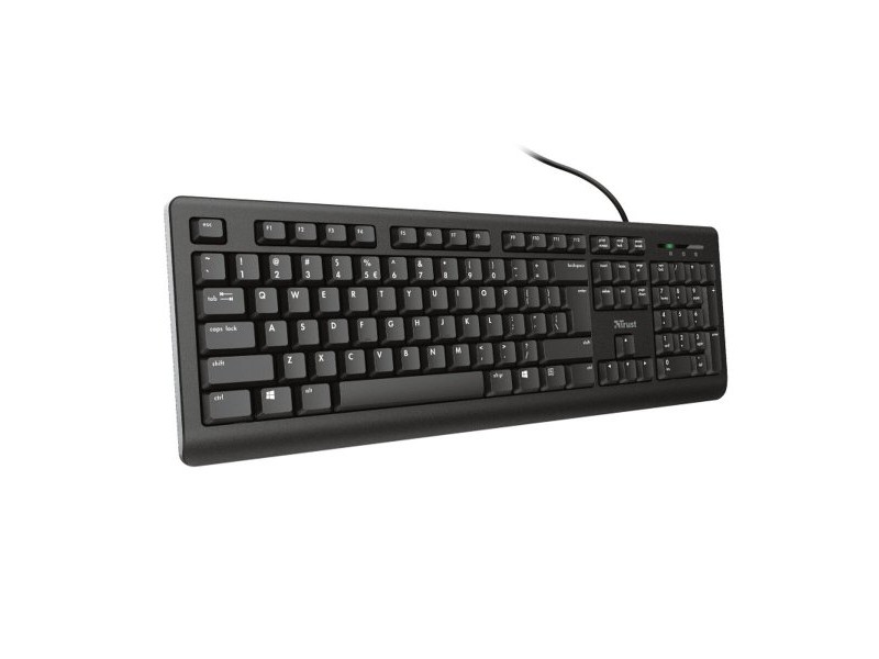 Клавиатура Trust Primo Qwerty португалски език Черен
