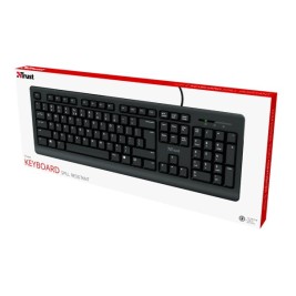 Клавиатура Trust Primo Qwerty португалски език Черен