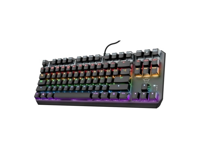 Клавиатура за игри Trust 24407 Черен Испанска Qwerty