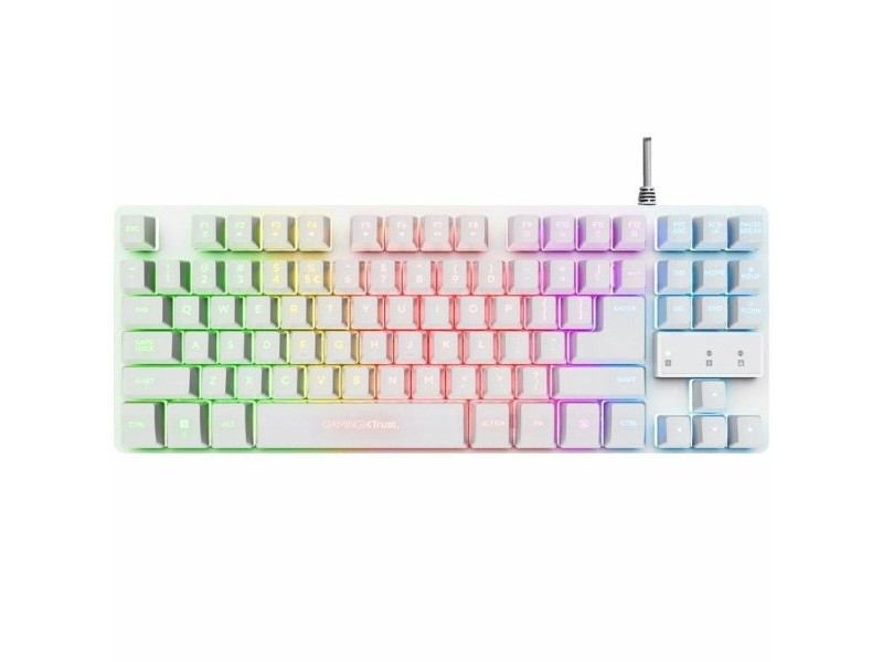 Клавиатура за игри Trust GXT 833W Бял