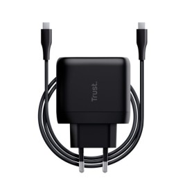 Зарядно за стена + USB-C кабел Trust 24817 Черен 65 W