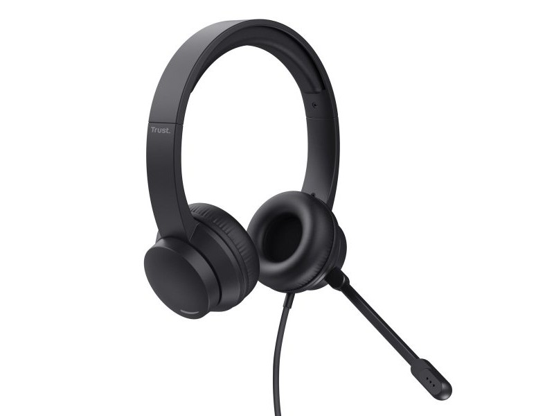 Слушалки с микрофон Trust HS-150 Черен