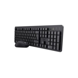 Клавиатура с мишка Trust 25356 Черен Испанска Qwerty
