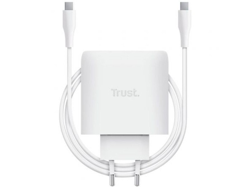 Зарядно за стена Trust 25524 65 W Бял