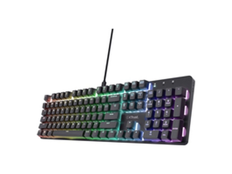 Клавиатура за игри Trust 25682 Черен Испанска Qwerty