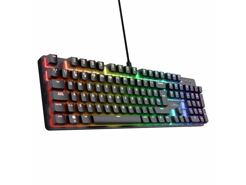 Клавиатура за игри Trust 25682 Черен Испанска Qwerty