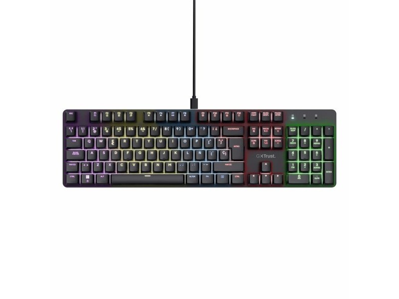Клавиатура за игри Trust 25682 Черен Испанска Qwerty