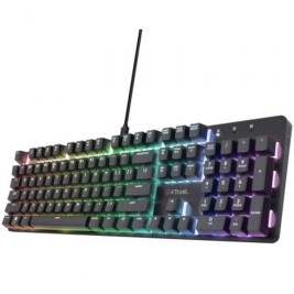 Клавиатура за игри Trust 25682 Черен Испанска Qwerty