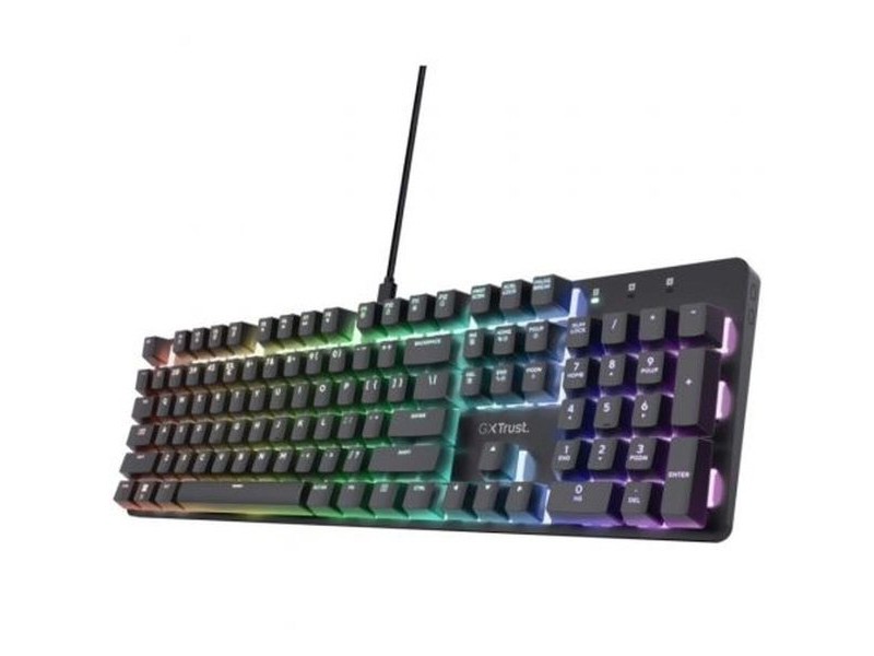 Клавиатура за игри Trust 25682 Черен Испанска Qwerty