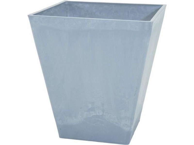 Саксия Mega Collections Ecostone Square Сив Пластмаса Рециклиран 43 x 43 x 74 cm 41 x 45 cm 41 x 45 x 41 cm