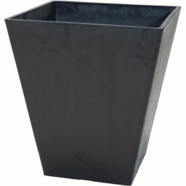 Саксия Mega Collections Ecostone Square Черен noir Пластмаса Рециклиран 42 x 46 x 42 cm 43 x 43 x 74 cm 41 x 45 cm