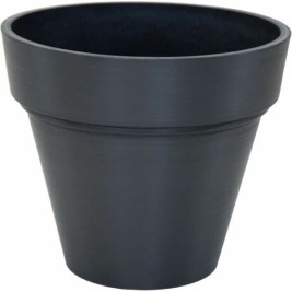Саксия Mega Collections Ecostone Planter Черен noir Пластмаса Рециклиран 55 x 51 cm