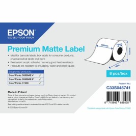 Етикети за принтер Epson C33S045741 Ø 76,2 mm (1 броя) (18 броя)