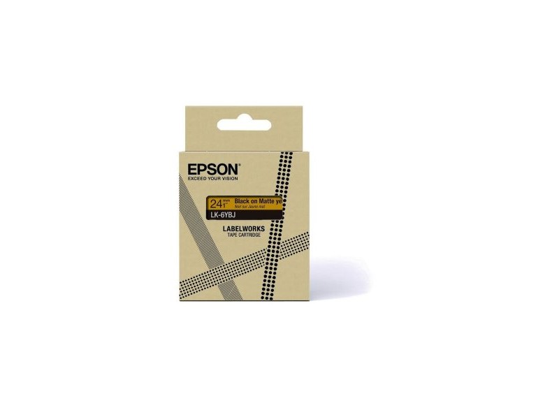 Оригинална матрична лента Epson C53S672076 Бял Черен/Жълт