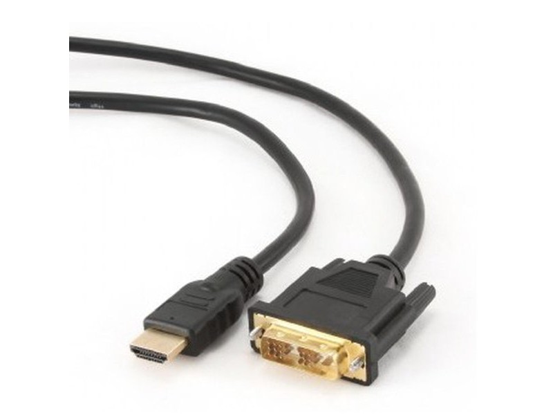 Адаптер за HDMI към DVI GEMBIRD 5m, HDMI/DVI, M/M Черен 5 m