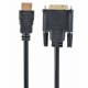Адаптер за HDMI към DVI GEMBIRD 5m, HDMI/DVI, M/M Черен 5 m