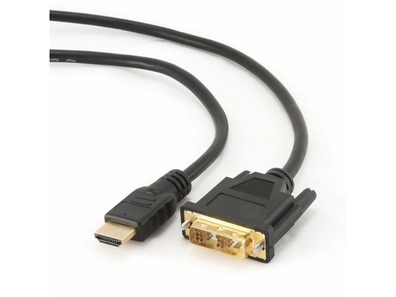 Адаптер за HDMI към DVI GEMBIRD 5m, HDMI/DVI, M/M Черен 5 m
