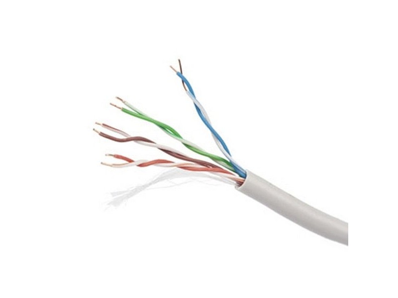Твърд RJ45 кабел категория 5 UTP GEMBIRD UPC-5004E-SOL/100 100 m Сив 100 m