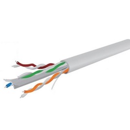Кабел категория 6 UTP GEMBIRD UPC-6004SE-SOL/100 (100 m) Бобина Сив