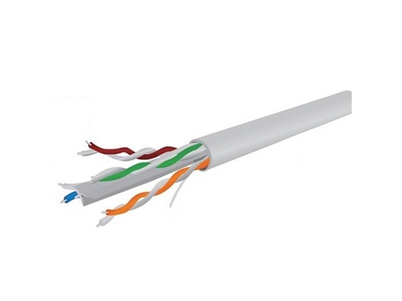 Кабел категория 6 UTP GEMBIRD UPC-6004SE-SOL/100 (100 m) Бобина Сив
