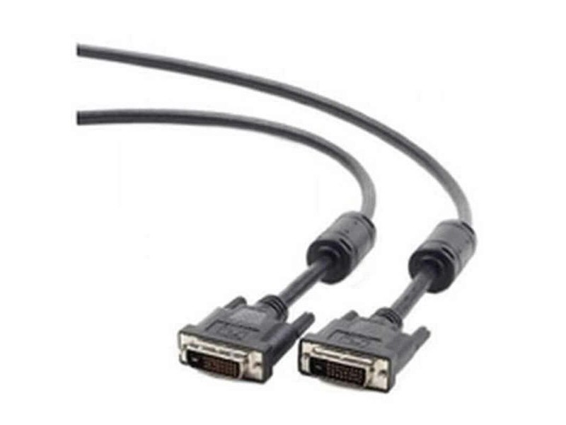 DVI-D дигитален видео кабел GEMBIRD CC-DVI2-BK-6 (1,8 m)
