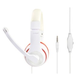 Слушалки с микрофон GEMBIRD MHS-03-WTRD Бял