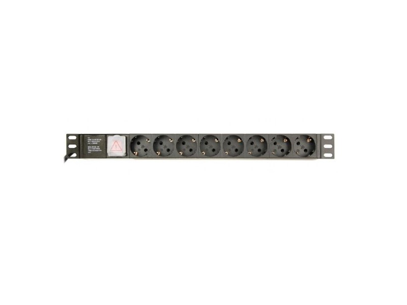 Контакт - 8 изхода с копче GEMBIRD EG-PDU-014-C14 (3 m)