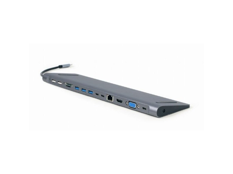 USB извод GEMBIRD A-CM-COMBO9-01 Сив